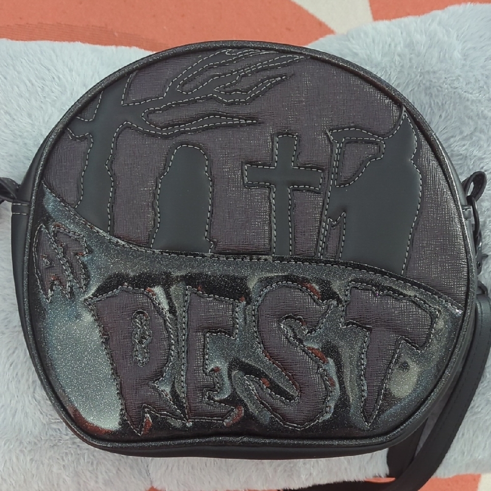 Black Crossbody Bag with Unique Design